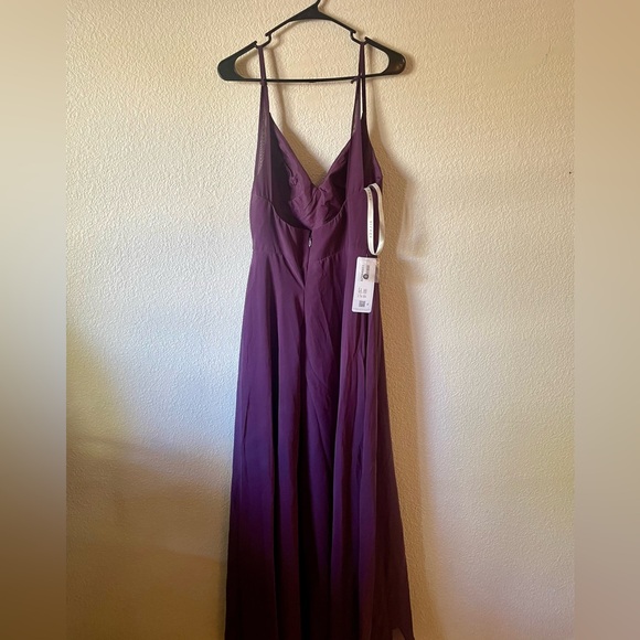 BRAND NEW, never worn, with tags, Azazie Davis Plum bridesmaid dress. - Picture 3 of 3